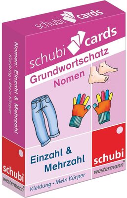 Alle Details zum Kinderbuch Schubicards Grundwortschatz: Nomen: Einzahl – Mehrzahl. Themen: Mein Körper, Kleidung: 1. Schuljahr bis 4. Schuljahr (Schubicards Deutsch) und ähnlichen Büchern