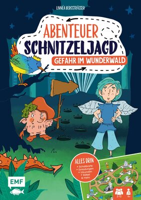 Alle Details zum Kinderbuch Set: Abenteuer Schnitzeljagd – Gefahr im Wunderwald: Geburtstags-Set mit Schatzkarte, Einladungen, Urkunden, kniffligen Rätseln, Rezepten und vielem mehr – Für 2–12 Kinder ab 6 Jahren und ähnlichen Büchern