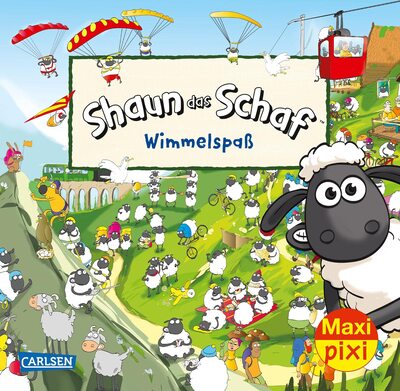 Alle Details zum Kinderbuch Maxi Pixi 376: Shaun das Schaf Wimmelspaß (376): Miniaturbuch und ähnlichen Büchern