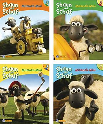 Alle Details zum Kinderbuch Shaun das Schaf, Mitmach-Minis. Nr.1-4 und ähnlichen Büchern
