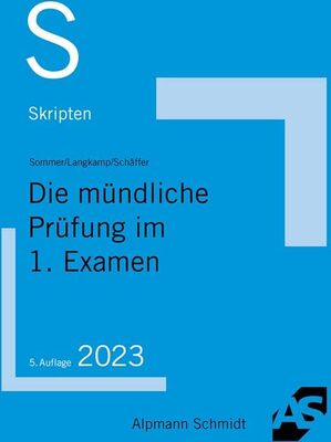 Alle Details zum Kinderbuch Skript Die mündliche Prüfung im 1. Examen (Skripten Besondere Rechtsgebiete) und ähnlichen Büchern