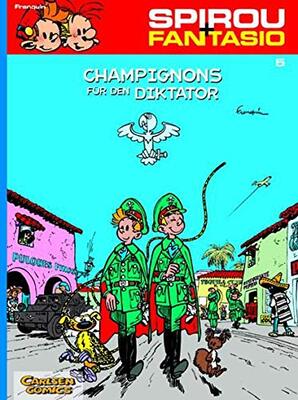 Alle Details zum Kinderbuch Spirou und Fantasio 5: Champignons für den Diktator: Spannende Abenteuer für Mädchen und Jungen ab 8 (5) und ähnlichen Büchern