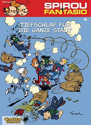 Alle Details zum Kinderbuch Spirou und Fantasio 8: Tiefschlaf für die ganze Stadt: Spannende Abenteuer für Mädchen und Jungen ab 8 (8) und ähnlichen Büchern