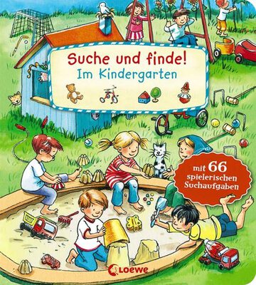 Alle Details zum Kinderbuch Suche und finde! - Im Kindergarten: Wimmelbuch, Suchbuch für Kinder ab 2 Jahre und ähnlichen Büchern