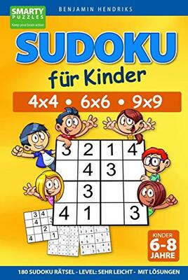 Alle Details zum Kinderbuch Sudoku für Kinder 4x4 - 6x6 - 9x9 | 180 Sudoku Rätsel | Level: sehr leicht | mit Lösungen und ähnlichen Büchern