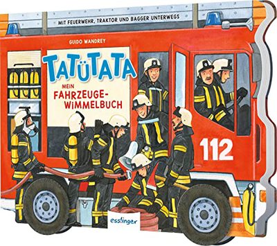 Alle Details zum Kinderbuch TATÜTATA Mein Fahrzeuge-Wimmelbuch: Mit Feuerwehr, Traktor und Bagger unterwegs | Kinderbuch mit beweglichen Rädern und ähnlichen Büchern