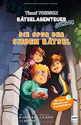 Alle Details zum Kinderbuch Timmi Tobbson Junior - Die Spur der sieben Rätsel: Mit tollen Rätseln und Suchbildern! und ähnlichen Büchern