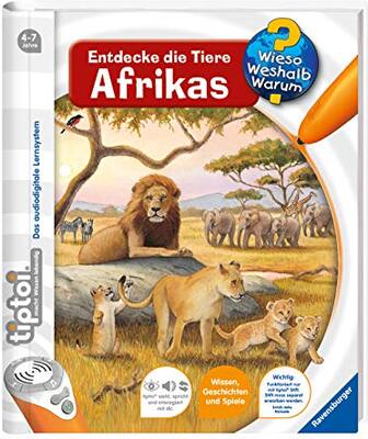 Alle Details zum Kinderbuch tiptoi® Entdecke die Tiere Afrikas (tiptoi® Wieso? Weshalb? Warum?, Band 9) und ähnlichen Büchern
