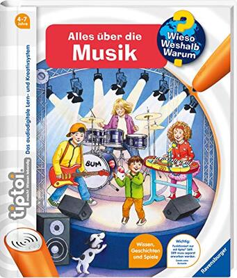 Alle Details zum Kinderbuch tiptoi® Alles über die Musik: Wissen, Geschichten und Spiele (tiptoi® Wieso? Weshalb? Warum?, 23) und ähnlichen Büchern