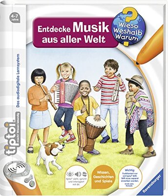 Alle Details zum Kinderbuch tiptoi® Entdecke Musik aus aller Welt (tiptoi® Wieso? Weshalb? Warum?, Band 16) und ähnlichen Büchern