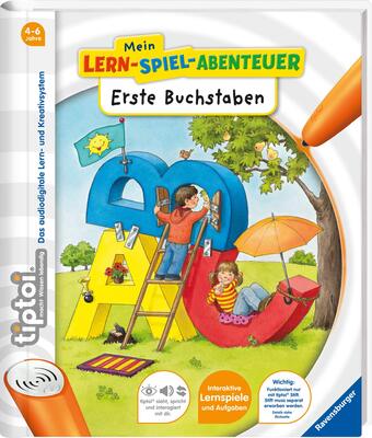 Alle Details zum Kinderbuch tiptoi® Erste Buchstaben: Über 30 interaktive Lernspiele (tiptoi® Mein Lern-Spiel-Abenteuer) und ähnlichen Büchern