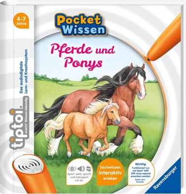 Alle Details zum Kinderbuch tiptoi® Pferde und Ponys (tiptoi® Pocket Wissen) und ähnlichen Büchern