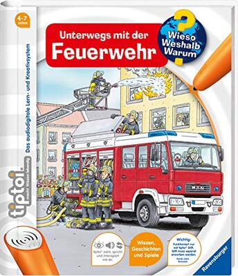 Alle Details zum Kinderbuch tiptoi® Unterwegs mit der Feuerwehr (tiptoi® Wieso? Weshalb? Warum?, Band 6) und ähnlichen Büchern