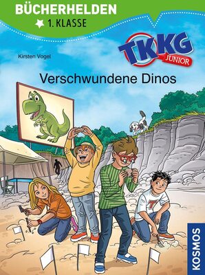 Alle Details zum Kinderbuch TKKG Junior, Bücherhelden 1. Klasse, Verschwundene Dinos: Erstleser Kinder ab 6 Jahre und ähnlichen Büchern