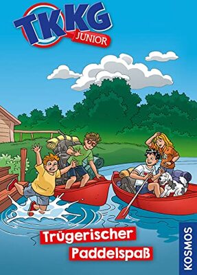 Alle Details zum Kinderbuch TKKG Junior, 18, Trügerischer Paddelspaß und ähnlichen Büchern