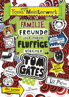 Alle Details zum Kinderbuch Tom Gates: Toms geniales Meisterwerk (Familie, Freunde und andere fluffige Viecher): Cooler Comicroman ab 9 (Die Tom Gates-Reihe, Band 12) und ähnlichen Büchern