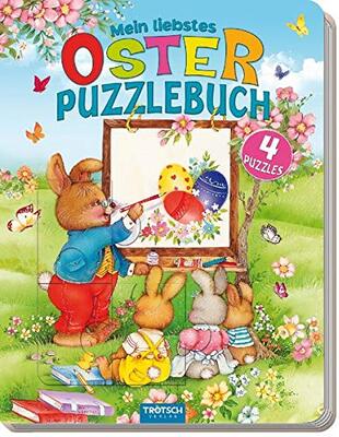 Alle Details zum Kinderbuch Trötsch Oster Puzzlebuch, Ostern, Kinderbuch, Beschäftigung für Kinder: Geschenkidee / Geschenkbuch zu Ostern: 4 Puzzles, 12-teilig mit Farbvorlagen (Ostern / Kinderbücher) und ähnlichen Büchern