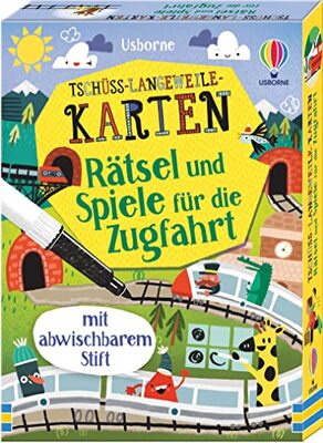 Alle Details zum Kinderbuch Tschüss-Langeweile-Karten: Rätsel und Spiele für die Zugfahrt: mit abwischbarem Stift (Tschüss-Langeweile-Reihe) und ähnlichen Büchern