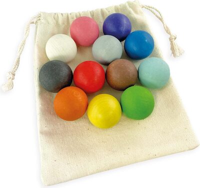 Alle Details zum Kinderbuch Ulanik Wooden Balls Colourful Toddler Montessori Toy from 1 Year + Baby Educational Wooden Games for Counting and Sorting Colours Learning - 12 Sensory Balls und ähnlichen Büchern