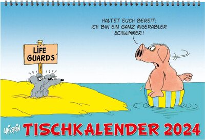 Alle Details zum Kinderbuch Uli Stein Tischkalender 2024: Monatskalender zum Aufstellen: Ideal für den Schreibtisch (Uli Stein Kalender 2024) und ähnlichen Büchern