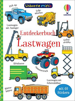 Alle Details zum Kinderbuch Usborne Minis: Entdeckerbuch Lastwagen: mit 60 Stickern (Usborne-Minis-Reihe) und ähnlichen Büchern