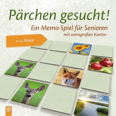 Alle Details zum Kinderbuch Verlag an der Ruhr GmbH Pärchen gesucht - Thema Natur: EIN Memo-Spiel für Senioren mit extragroßen Karten und ähnlichen Büchern