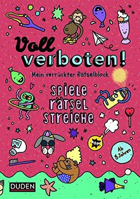 Alle Details zum Kinderbuch Voll verboten! Mein verrückter Rätselblock 2 – Ab 8 Jahren: Spiele – Rätsel – Streiche und ähnlichen Büchern