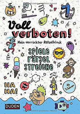 Voll verboten! Mein verrückter Rätselblock - Ab 7 Jahren: Spiele - Rätsel - Streiche bei Amazon bestellen