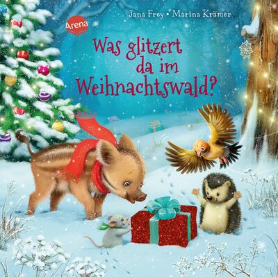 Alle Details zum Kinderbuch Was glitzert da im Weihnachtswald?: Pappbilderbuch zu Weihnachten mit Ausklappseiten und Stanzungen ab 2 Jahren und ähnlichen Büchern