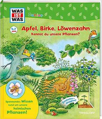 Alle Details zum Kinderbuch WAS IST WAS Junior Apfel, Birke, Löwenzahn Kennst du unsere Pflanzen? und ähnlichen Büchern
