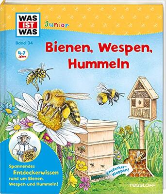 Alle Details zum Kinderbuch WAS IST WAS Junior Band 34 Bienen, Wespen, Hummeln und ähnlichen Büchern