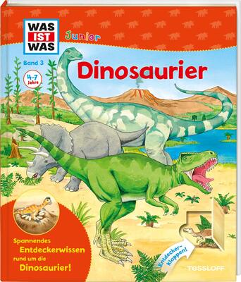 Alle Details zum Kinderbuch WAS IST WAS Junior Band 3. Dinosaurier: Was sind Dinosaurier? Waren sie gefährlich? Warum sind sie ausgestorben? und ähnlichen Büchern