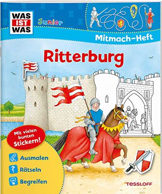 Alle Details zum Kinderbuch WAS IST WAS Junior Mitmach-Heft Ritterburg und ähnlichen Büchern