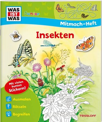 Alle Details zum Kinderbuch WAS IST WAS Junior Mitmach-Heft. Insekten: Spiele, Rätsel, Sticker (WAS IST WAS Junior Mitmach-Hefte) und ähnlichen Büchern