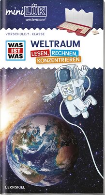 Alle Details zum Kinderbuch miniLÜK: Vorschule/1. Klasse miniLÜK WAS IST WAS WELTRAUM ― Lesen, Rechnen, Konzentrieren (miniLÜK WAS IST WAS Vorschule/Schulstart) und ähnlichen Büchern