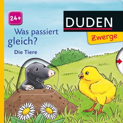 Alle Details zum Kinderbuch Was passiert gleich? Die Tiere: ab 24 Monaten (DUDEN Pappbilderbücher 24+ Monate) und ähnlichen Büchern