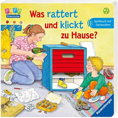 Alle Details zum Kinderbuch Was rattert und klickt zu Hause?: Spielbuch mit Geräuschen und ähnlichen Büchern