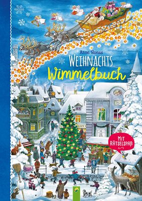 Alle Details zum Kinderbuch Weihnachtswimmelbuch. Mit Rätselspaß. Liebevoll illustriertes Bilderbuch von Anne Suess: Wimmelbuch mit weihnachtlichen Motiven für Kinder ab 2 ... und Weihnachtsgeschenk (Wimmelbücher) und ähnlichen Büchern