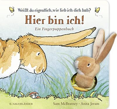 Alle Details zum Kinderbuch Weißt du eigentlich, wie lieb ich dich hab? Hier bin ich!: Ein Fingerpuppenbuch | Mitmachbuch mit kuscheliger Hasen-Fingerpuppe │ süßes Geschenk für Babys und Kleinkinder ab 2 Jahren und ähnlichen Büchern