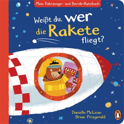 Alle Details zum Kinderbuch Mein Fahrzeuge- und Berufe-Ratebuch - Weißt du, wer die Rakete fliegt?: Pappbilderbuch mit vielen Klappen zum Mitmachen ab 2 Jahren (Die Fahrzeuge-und-Berufe-Ratebuch-Reihe, Band 2) und ähnlichen Büchern