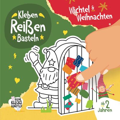 Alle Details zum Kinderbuch Wichtel & Weihnachten Kleben, Reißen, Basteln ab 2 Jahre: Erstes Bastelbuch für Kleinkinder mit süßen Weihnachtswichteln und farbigen Seiten zum Schnipsel ausreißen und aufkleben. und ähnlichen Büchern