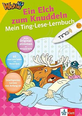 Alle Details zum Kinderbuch Wickie und die starken Männer - Ein Elch zum Knuddeln: Mein Ting-Lese-Lernbuch (Lesen lernen mit Wickie und die starken Männer) und ähnlichen Büchern