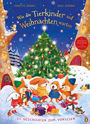 Wie die Tierkinder auf Weihnachten warten: 24 Geschichten zum Vorlesen - Pappbilderbuch mit herausnehmbarem Adventskalender für Kinder ab 3 Jahren bei Amazon bestellen