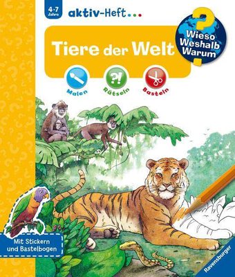 Alle Details zum Kinderbuch Wieso? Weshalb? Warum? aktiv-Heft: Tiere der Welt: . und ähnlichen Büchern