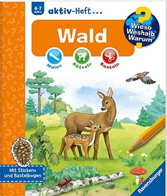 Alle Details zum Kinderbuch Wieso? Weshalb? Warum? aktiv-Heft: Wald: . und ähnlichen Büchern