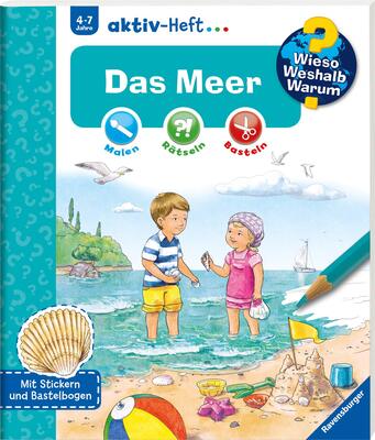 Alle Details zum Kinderbuch Wieso? Weshalb? Warum? aktiv-Heft: Das Meer: Malen, Rätseln, Basteln. Mit Stickern und Bastelbogen und ähnlichen Büchern