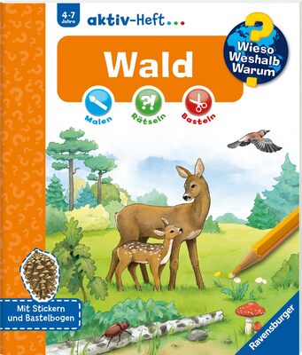 Alle Details zum Kinderbuch Wieso? Weshalb? Warum? aktiv-Heft: Wald: . und ähnlichen Büchern