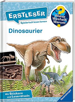 Alle Details zum Kinderbuch Wieso? Weshalb? Warum? Erstleser, Band 1: Dinosaurier: Mit Stickern und Leserätseln (Wieso? Weshalb? Warum? Erstleser, 1) und ähnlichen Büchern