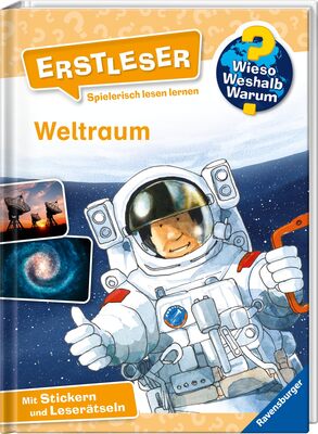 Alle Details zum Kinderbuch Wieso? Weshalb? Warum? Erstleser, Band 4: Weltraum: Mit Stickern und Leserätseln (Wieso? Weshalb? Warum? Erstleser, 4) und ähnlichen Büchern