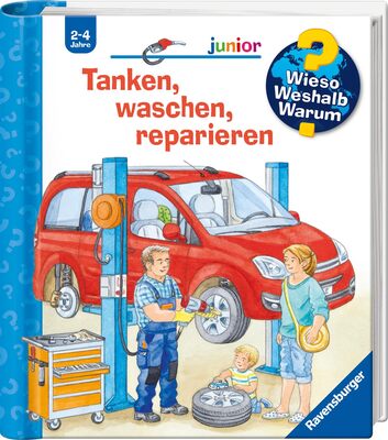 Alle Details zum Kinderbuch Wieso? Weshalb? Warum? junior, Band 69: Tanken, waschen, reparieren (Wieso? Weshalb? Warum? junior, 69) und ähnlichen Büchern